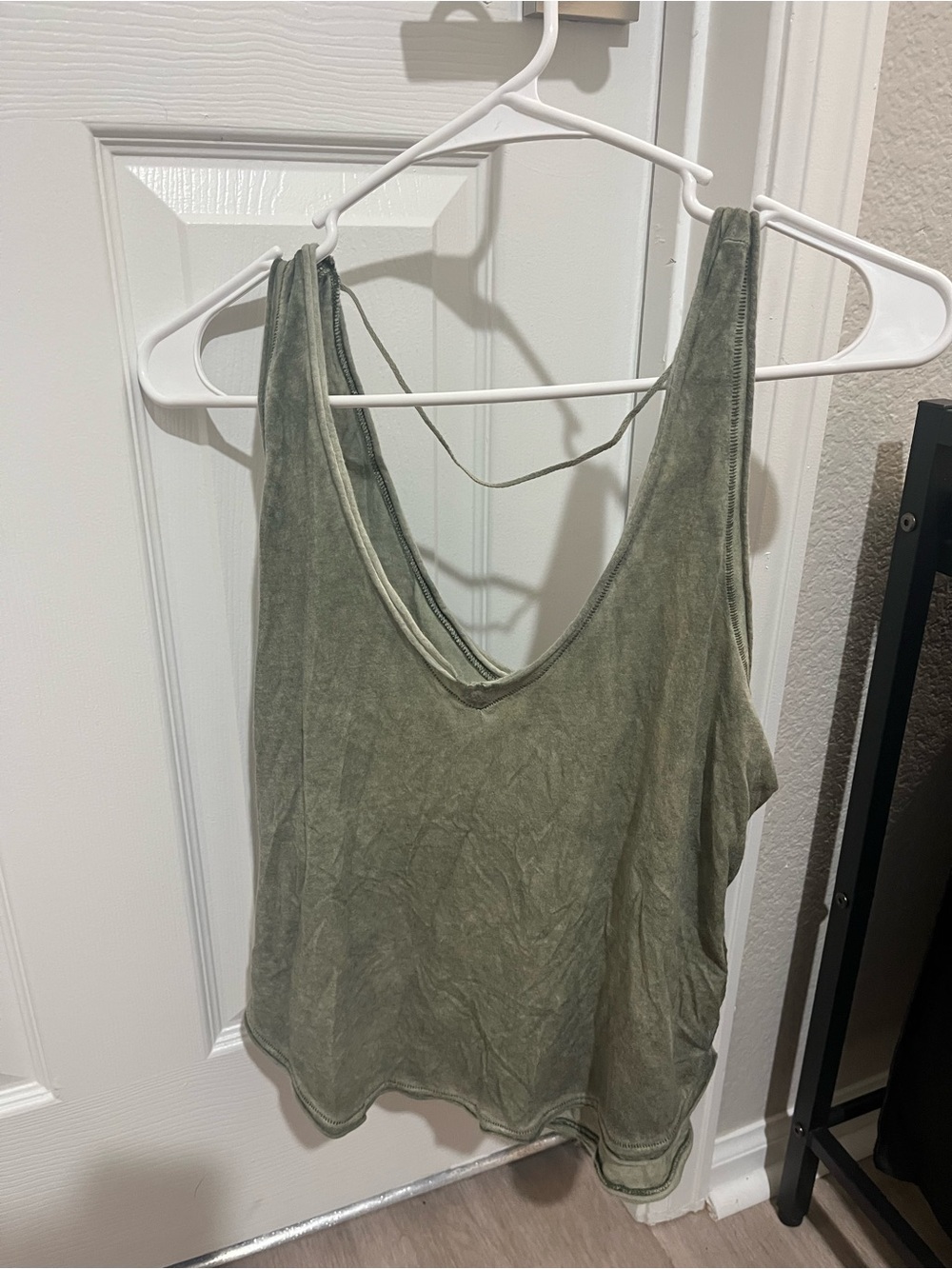 FP Movement by Free People Washed Olive Scoop Neck Tank